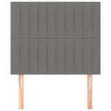 Headboards 2 pcs Dark Grey 80 cm Fabric - Side View