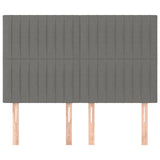 Headboards 4 pcs Dark Grey 72 cm Fabric