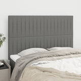 Headboards 4 pcs Dark Grey 72 cm Fabric