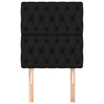 Headboard Black 80x7x118/128 cm Fabric