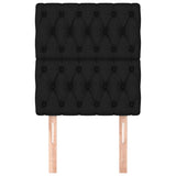 Headboards 2 pcs Black 80 cm Fabric - Side View