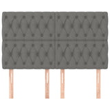 Headboards 4 pcs Dark Grey 72 cm Fabric