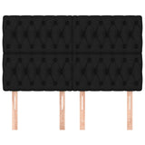 Headboards 4 pcs Black 72 cm Fabric