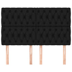 Headboards 4 pcs Black 72 cm Fabric