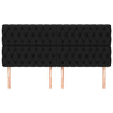Headboards 4 pcs Black 100 cm Fabric