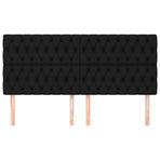 Headboards 4 pcs Black 100 cm Fabric
