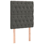 Headboards 2 pcs Dark Grey 80 cm Velvet