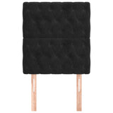 Headboards 2 pcs Black 80 cm Velvet - Side View