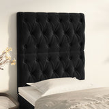 Headboards 2 pcs Black 80 cm Velvet
