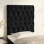 Headboards 2 pcs Black 80 cm Velvet