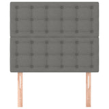Headboards 2 pcs Dark Grey 80 cm Fabric