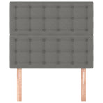 Headboards 2 pcs Dark Grey 80 cm Fabric