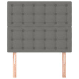 Headboards 2 pcs Dark Grey 80 cm Fabric - Side View