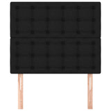 Headboards 2 pcs Black 80 cm Fabric