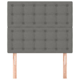 Headboards 2 pcs Dark Grey 100 cm Fabric