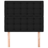 Headboards 2 pcs Black 100 cm Fabric - Side View