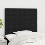 Headboards 2 pcs Black 100 cm Fabric