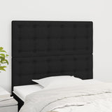 Headboards 2 pcs Black 100 cm Fabric