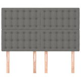 Headboards 4 pcs Dark Grey 72 cm Fabric