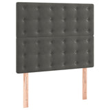 Headboards 2 pcs Dark Grey 80 cm Velvet - Front View