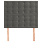 Headboards 2 pcs Dark Grey 80 cm Velvet - Side View