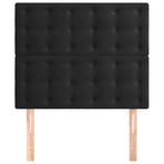 Headboard Black 80x5x118/128 cm Velvet