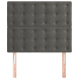 Headboards 2 pcs Dark Grey 100x5x78/88 cm Velvet