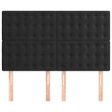 Headboards 4 pcs Black 72 cm Velvet