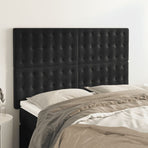 Headboards 4 pcs Black 72 cm Velvet