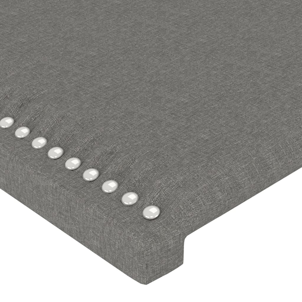 Headboard with Ears Dark Grey 163 cm Fabric
