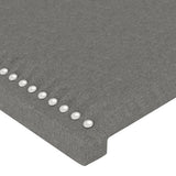 Headboard with Ears Dark Grey 163 cm Fabric