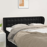 Headboard with Ears Black 147 cm Faux Leather