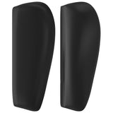 Headboard with Ears Black 163 cm Faux Leather - Top-Down View