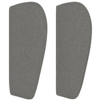 Headboard with Ears Dark Grey 147 cm Fabric