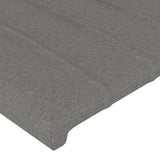 Headboard with Ears Dark Grey 103 cm Fabric - 45-Degree Angle