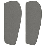 Headboard with Ears Dark Grey 147 cm Fabric - Top-Down View