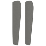 Headboard with Ears Dark Grey 83 cm Fabric - Top-Down View