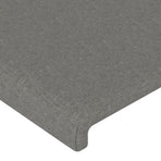 Headboard with Ears Dark Grey 83 cm Fabric