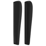 Headboard with Ears Black 163 cm Faux Leather - Top-Down View