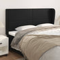 Headboard with Ears Black 163 cm Faux Leather
