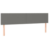 LED Headboard Dark Grey 160 cm Fabric - Top-Down View