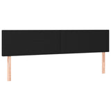 LED Headboard Black 200 cm Fabric - Top-Down View