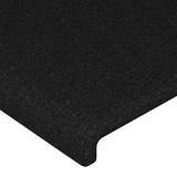 LED Headboard Black 200 cm Fabric - 45-Degree Angle