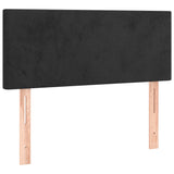 LED Headboard Black 100 cm Velvet - Top-Down View