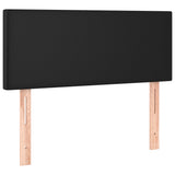 LED Headboard Black 100 cm Faux Leather