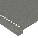 LED Headboard Dark Grey 144 cm Fabric - Extra Image