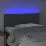 LED Headboard Dark Grey 100 cm Fabric - Side View