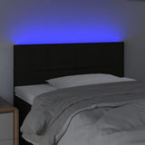 LED Headboard Black 100 cm Fabric - Side View