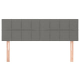 LED Headboard Dark Grey 144 cm Fabric - Top-Down View