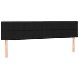 LED Headboard Black 200 cm Fabric - Top-Down View